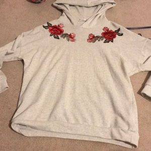 Super cute floral hoodie!